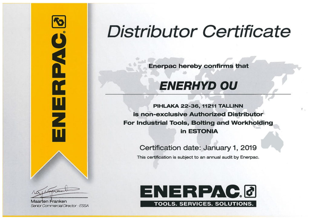 distributor experience certificate format